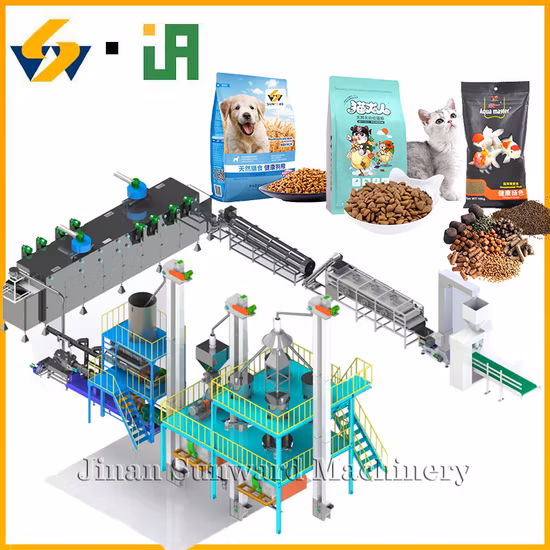 Línea de producción de alimentos para perros, equipos de alimentación para peces, máquina extrusora