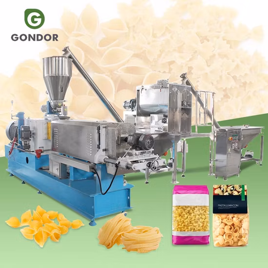 Factory Use New Condition Long Cut Noodle Type Macaroni Pasta Machine Spaghetti Rotini Rotelle Production Line