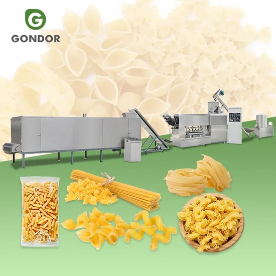 Factory Use New Condition Long Cut Noodle Type Macaroni Pasta Machine Spaghetti Rotini Rotelle Production Line