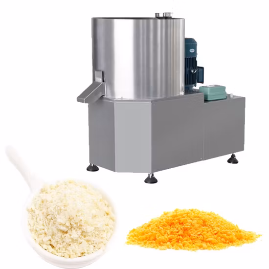 Máquina para fabricar productos de pan rallado Panko, línea de producción automática completa de pan rallado de salvado de pan