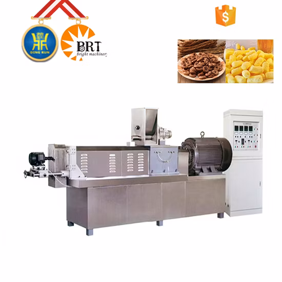 Línea de producción de máquina de snacks de hojaldre de maíz 3D completamente automática de alta velocidad