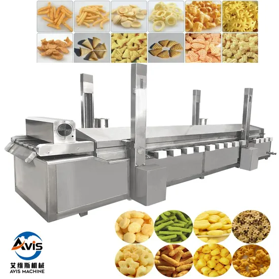 Línea de producción automática industrial de palomitas de maíz para línea de procesamiento de snacks