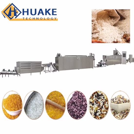 Extrusora de arroz nutritivo Arroz fortificado Frk Máquina procesadora Línea de producción de arroz artificial