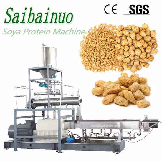 Tvp Tsp Planta de producción de proteína de soja Máquina extrusora de alimentos de proteína de soja